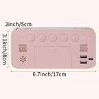 Large LED Display Digital Alarm Clock with USB Charging Port