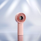Handheld Pocket Portable Fan with LED Power Display and 5 Wind Speeds