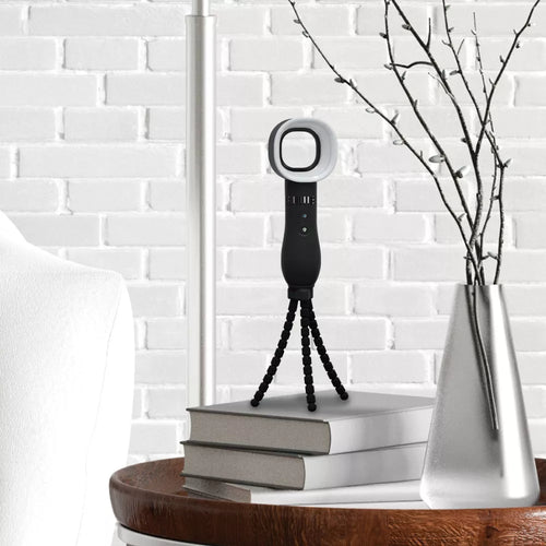 Bladeless Portable Tripod Fan with Built-in LED Light