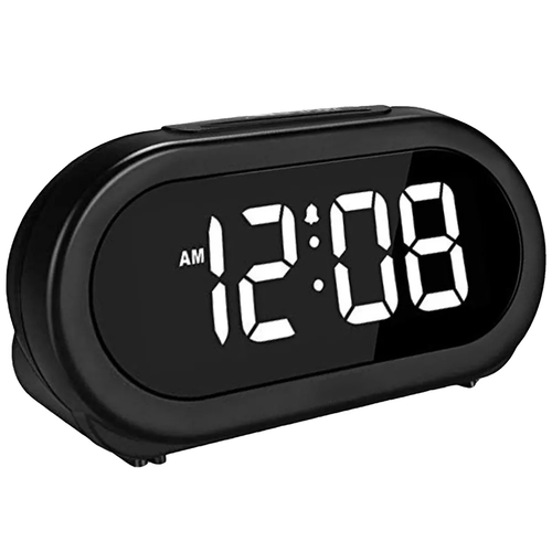 Digital Alarm Clock with 5 Alarm Tones and Brightness Adjustment