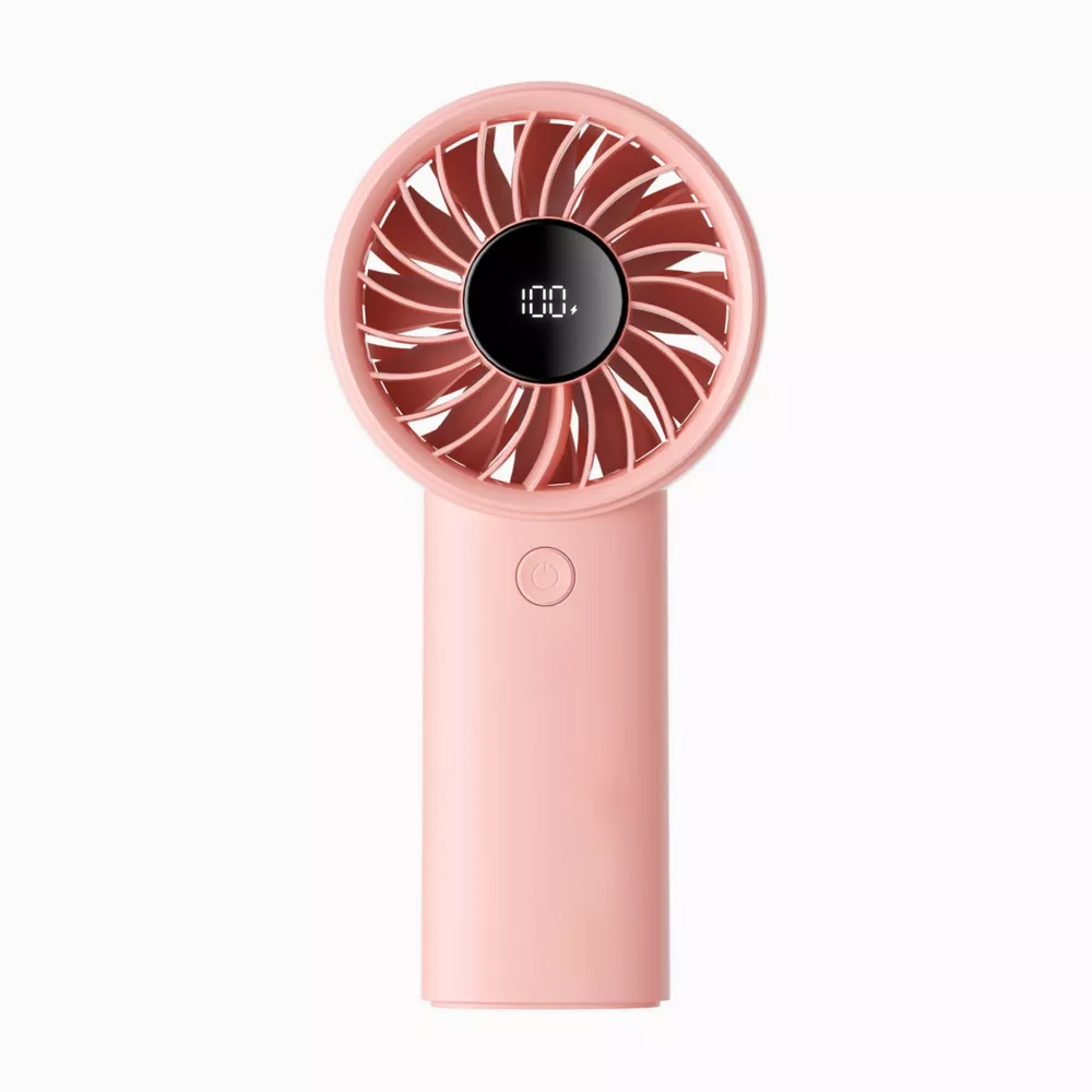 Handheld Pocket Portable Fan with LED Power Display and 5 Wind Speeds