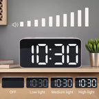 Large LED Display Digital Alarm Clock with USB Charging Port