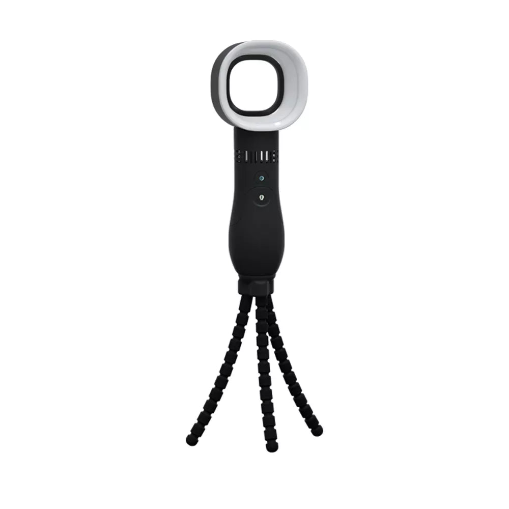 Bladeless Portable Tripod Fan with Built-in LED Light